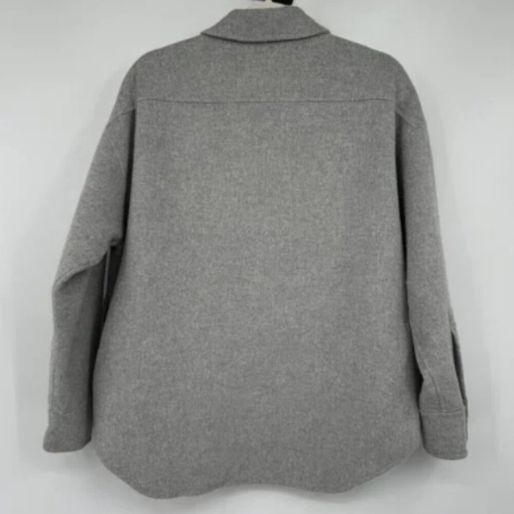 Theory Wool Cashmere Oversized Shirt Jacket LUXE NEW DIVIDE OS JK DF woman’s siz - Picture 9 of 12